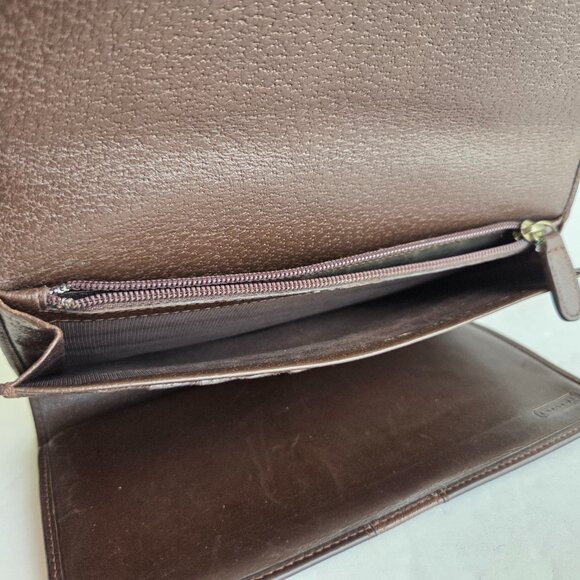 EUC Vintage Coach Bridle Collection Wallet in Mahogany – Italy - Picture 7 of 10